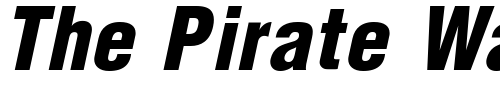 Font : Hallmarke-Condensed-Black-Italic Custom Text : The Pirate Way Test your own text here Click to download or to view this font on a tshirt that can be custom printed in Bali