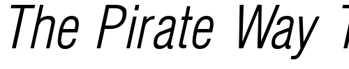 Font : Hallmarke-Condensed-Light-Italic Custom Text : The Pirate Way Test your own text here Click to download or to view this font on a tshirt that can be custom printed in Bali