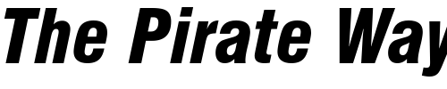 Font : HalvettBlackCond-Italic Custom Text : The Pirate Way Test your own text here Click to download or to view this font on a tshirt that can be custom printed in Bali