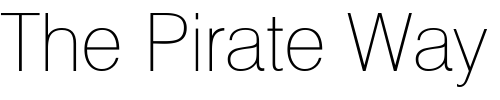 Font : HalvettThin Custom Text : The Pirate Way Test your own text here Click to download or to view this font on a tshirt that can be custom printed in Bali