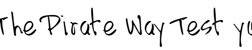 Font : HandScriptLefty-Regular Custom Text : The Pirate Way Test your own text here Click to download or to view this font on a tshirt that can be custom printed in Bali