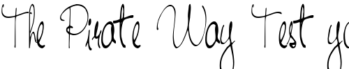 Font : HandWriting53-Regular-ttcon Custom Text : The Pirate Way Test your own text here Click to download or to view this font on a tshirt that can be custom printed in Bali