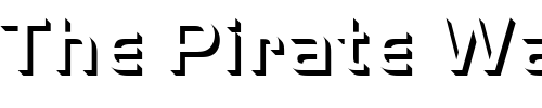 Font : Handel-Gothic-Only-Shadow-D-Medium Custom Text : The Pirate Way Test your own text here Click to download or to view this font on a tshirt that can be custom printed in Bali