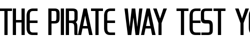 Font : Handel_Becker_Compress_Light Custom Text : The Pirate Way Test your own text here Click to download or to view this font on a tshirt that can be custom printed in Bali