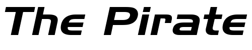 Font : Hanzel-Wide-Italic Custom Text : The Pirate Way Test your own text here Click to download or to view this font on a tshirt that can be custom printed in Bali