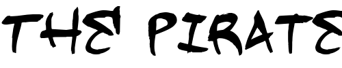 Font : Hardkaze Custom Text : The Pirate Way Test your own text here Click to download or to view this font on a tshirt that can be custom printed in Bali