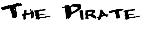 Font : HardlyLeft55-Regular-ttext Custom Text : The Pirate Way Test your own text here Click to download or to view this font on a tshirt that can be custom printed in Bali