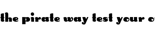 Font : Hare Custom Text : The Pirate Way Test your own text here Click to download or to view this font on a tshirt that can be custom printed in Bali