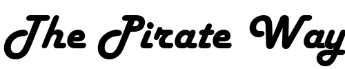 Font : Harlekin-DB Custom Text : The Pirate Way Test your own text here Click to download or to view this font on a tshirt that can be custom printed in Bali