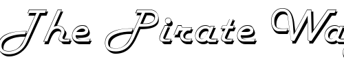 Font : HarlonDB-Normal Custom Text : The Pirate Way Test your own text here Click to download or to view this font on a tshirt that can be custom printed in Bali