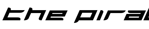Font : Harrier-Bold-Expanded-Italic Custom Text : The Pirate Way Test your own text here Click to download or to view this font on a tshirt that can be custom printed in Bali