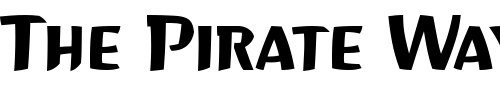Font : Hayate Custom Text : The Pirate Way Test your own text here Click to download or to view this font on a tshirt that can be custom printed in Bali