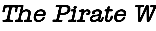 Font : Headline-BoldItalic Custom Text : The Pirate Way Test your own text here Click to download or to view this font on a tshirt that can be custom printed in Bali