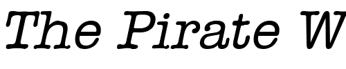 Font : Headline-Italic Custom Text : The Pirate Way Test your own text here Click to download or to view this font on a tshirt that can be custom printed in Bali