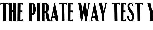 Font : Headline-Modified-HPLHS Custom Text : The Pirate Way Test your own text here Click to download or to view this font on a tshirt that can be custom printed in Bali