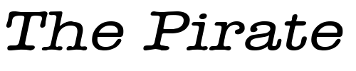 Font : Headline-Wide-Italic Custom Text : The Pirate Way Test your own text here Click to download or to view this font on a tshirt that can be custom printed in Bali