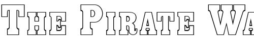 Font : Headliner-Outline-Regular Custom Text : The Pirate Way Test your own text here Click to download or to view this font on a tshirt that can be custom printed in Bali