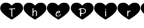 Font : HeartAttack Custom Text : The Pirate Way Test your own text here Click to download or to view this font on a tshirt that can be custom printed in Bali