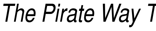 Font : HeaveneticaNarrowSH-Oblique Custom Text : The Pirate Way Test your own text here Click to download or to view this font on a tshirt that can be custom printed in Bali