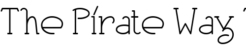 Font : Heberling-Casual-NF Custom Text : The Pirate Way Test your own text here Click to download or to view this font on a tshirt that can be custom printed in Bali