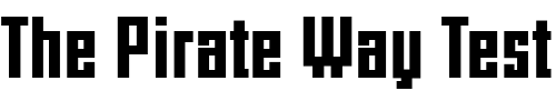 Font : HectorCarre Custom Text : The Pirate Way Test your own text here Click to download or to view this font on a tshirt that can be custom printed in Bali