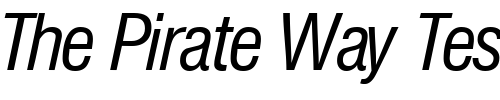 Font : HegelCondLight-RegularItalic Custom Text : The Pirate Way Test your own text here Click to download or to view this font on a tshirt that can be custom printed in Bali