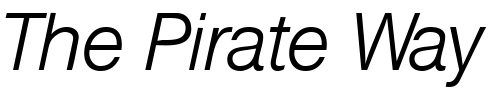 Font : HegelLight-RegularItalic Custom Text : The Pirate Way Test your own text here Click to download or to view this font on a tshirt that can be custom printed in Bali
