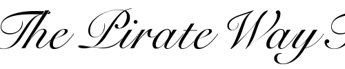 Font : HeilScript Custom Text : The Pirate Way Test your own text here Click to download or to view this font on a tshirt that can be custom printed in Bali