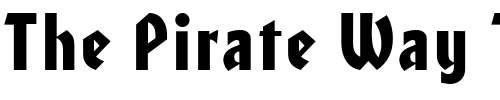 Font : HeilonDB-Normal Custom Text : The Pirate Way Test your own text here Click to download or to view this font on a tshirt that can be custom printed in Bali