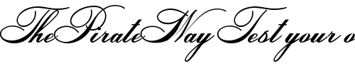 Font : Helena-Script-ES Custom Text : The Pirate Way Test your own text here Click to download or to view this font on a tshirt that can be custom printed in Bali