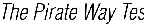 Font : HeliosCondLight-Italic Custom Text : The Pirate Way Test your own text here Click to download or to view this font on a tshirt that can be custom printed in Bali