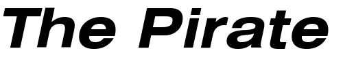 Font : HeliosExt-Bold-Italic Custom Text : The Pirate Way Test your own text here Click to download or to view this font on a tshirt that can be custom printed in Bali