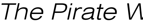 Font : HeliosExtLight-Italic Custom Text : The Pirate Way Test your own text here Click to download or to view this font on a tshirt that can be custom printed in Bali