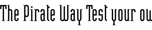Font : Heliotype-LET-Plain-1 Custom Text : The Pirate Way Test your own text here Click to download or to view this font on a tshirt that can be custom printed in Bali