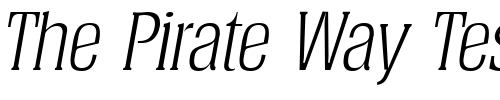 Font : Helium-Light-SF-Italic Custom Text : The Pirate Way Test your own text here Click to download or to view this font on a tshirt that can be custom printed in Bali