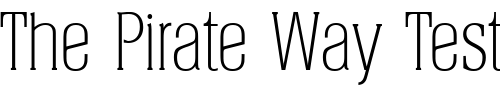 Font : Helium-Serial-ExtraLight-Regular Custom Text : The Pirate Way Test your own text here Click to download or to view this font on a tshirt that can be custom printed in Bali