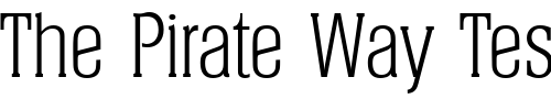 Font : Helium-Serial-Light-Regular Custom Text : The Pirate Way Test your own text here Click to download or to view this font on a tshirt that can be custom printed in Bali