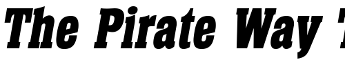 Font : HeliumLH-Bold-Italic Custom Text : The Pirate Way Test your own text here Click to download or to view this font on a tshirt that can be custom printed in Bali