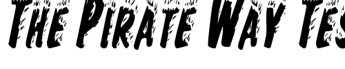 Font : HellfireCondensed-Italic Custom Text : The Pirate Way Test your own text here Click to download or to view this font on a tshirt that can be custom printed in Bali