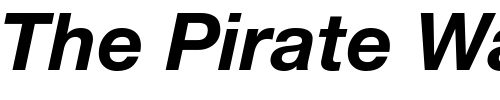Font : Helvetica-76-Bold-Italic Custom Text : The Pirate Way Test your own text here Click to download or to view this font on a tshirt that can be custom printed in Bali