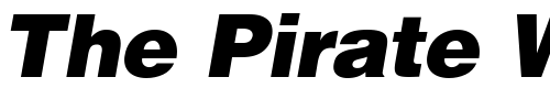 Font : Helvetica-BlackItalic Custom Text : The Pirate Way Test your own text here Click to download or to view this font on a tshirt that can be custom printed in Bali