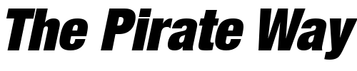 Font : Helvetica-LT-107-Extra-Black-Condensed-Oblique Custom Text : The Pirate Way Test your own text here Click to download or to view this font on a tshirt that can be custom printed in Bali