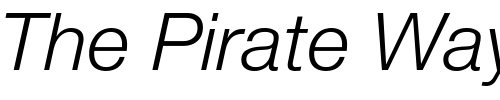 Font : Helvetica-LT-46-Light-Italic Custom Text : The Pirate Way Test your own text here Click to download or to view this font on a tshirt that can be custom printed in Bali