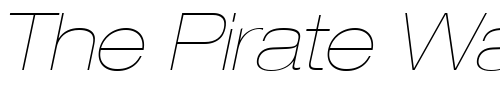 Font : Helvetica-Neue-LT-Com-23-Ultra-Light-Extended-Oblique Custom Text : The Pirate Way Test your own text here Click to download or to view this font on a tshirt that can be custom printed in Bali