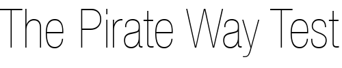 Font : Helvetica-Neue-LT-Com-27-Ultra-Light-Condensed Custom Text : The Pirate Way Test your own text here Click to download or to view this font on a tshirt that can be custom printed in Bali