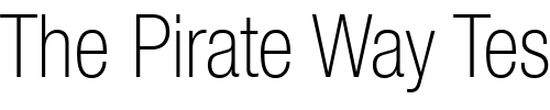 Font : Helvetica-Neue-LT-Com-37-Thin-Condensed Custom Text : The Pirate Way Test your own text here Click to download or to view this font on a tshirt that can be custom printed in Bali