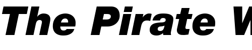 Font : Helvetica-Neue-LT-Com-96-Black-Italic Custom Text : The Pirate Way Test your own text here Click to download or to view this font on a tshirt that can be custom printed in Bali