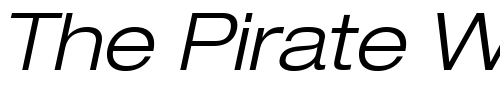 Font : Helvetica43-ExtendedLight-Oblique Custom Text : The Pirate Way Test your own text here Click to download or to view this font on a tshirt that can be custom printed in Bali