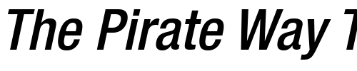 Font : Helvetica67-CondensedMedium-Oblique Custom Text : The Pirate Way Test your own text here Click to download or to view this font on a tshirt that can be custom printed in Bali