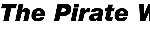 Font : Helvetica96-Black-Italic Custom Text : The Pirate Way Test your own text here Click to download or to view this font on a tshirt that can be custom printed in Bali
